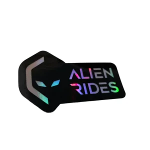 Alien Rides Reflective Stickers